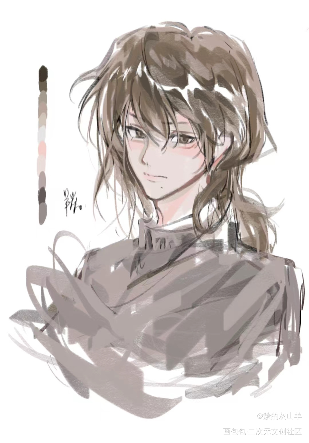 稿一张eeee_付费委托摸鱼绘画作品