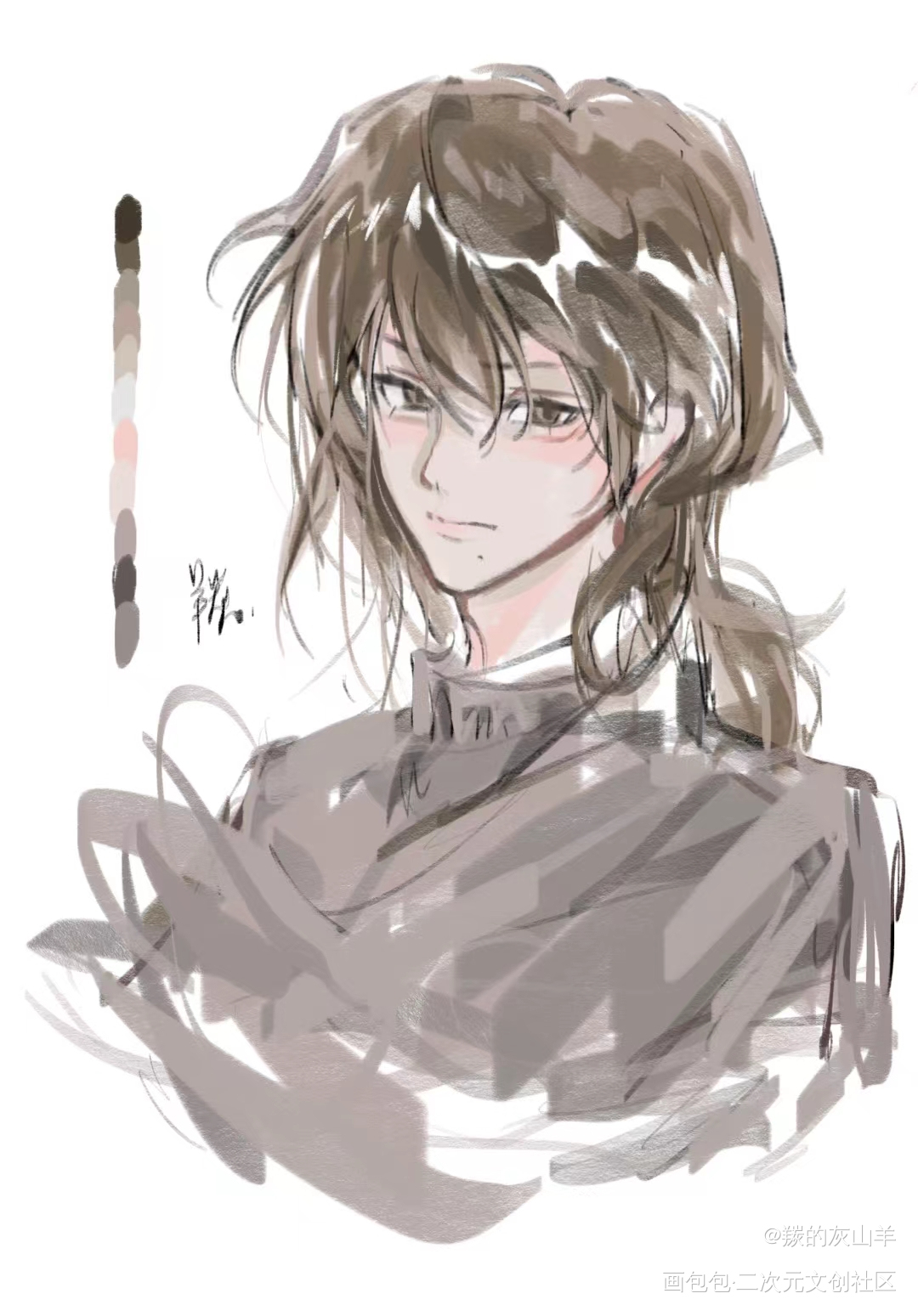 稿一张eeee_付费委托摸鱼绘画作品