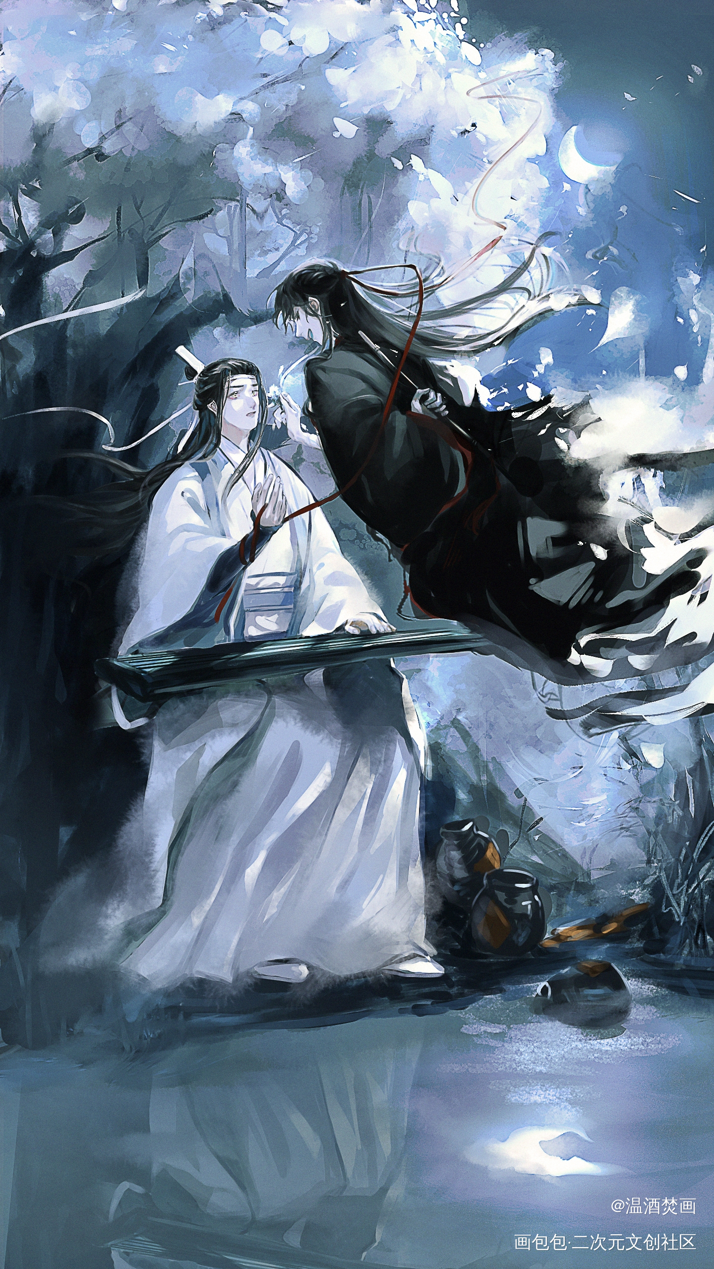 _魔道祖师忘羡绘画作品