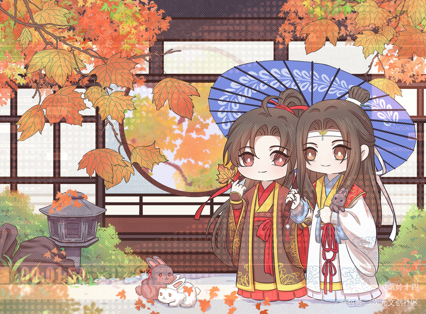 【稿】久违画了场景_魔道祖师绘画作品