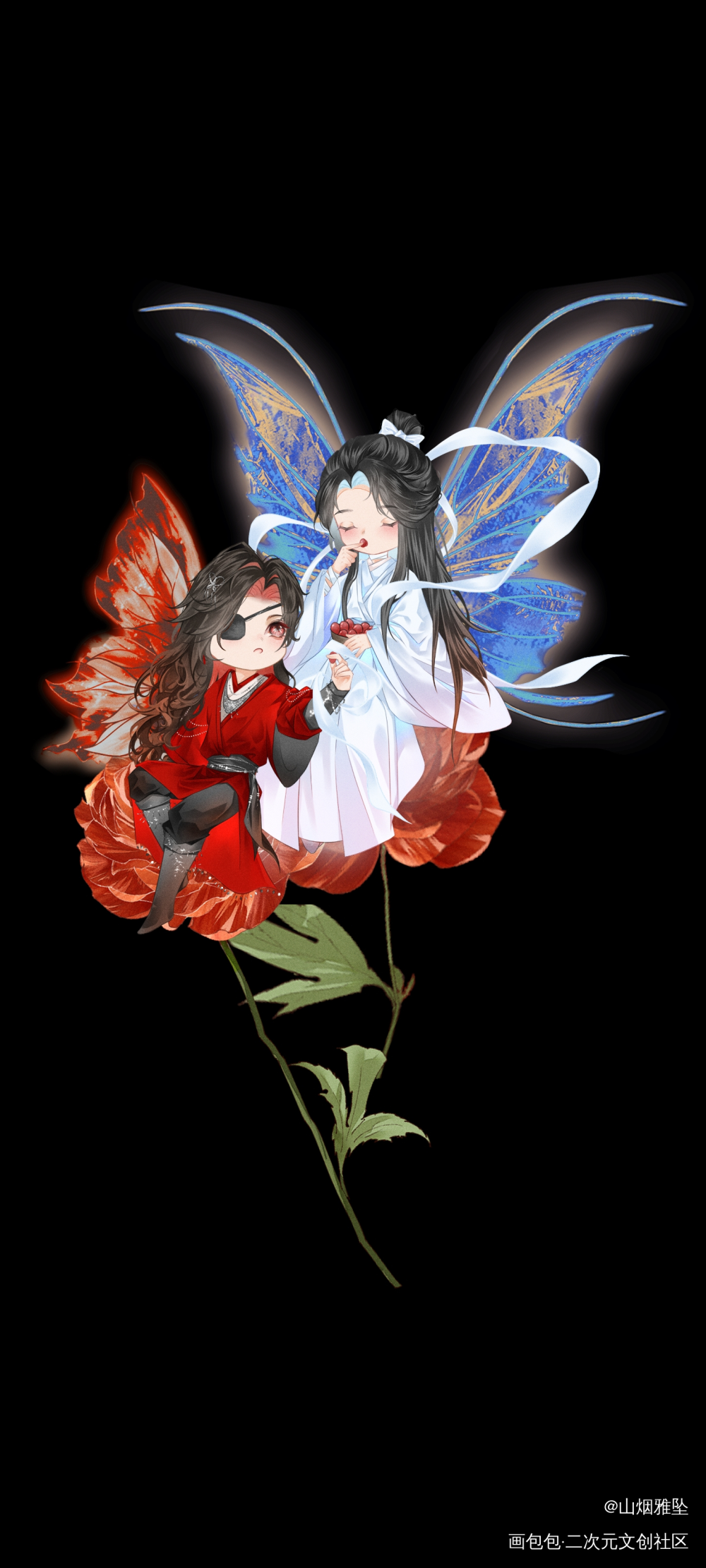 花怜小花仙～_天官赐福花怜求约稿约稿绘画作品
