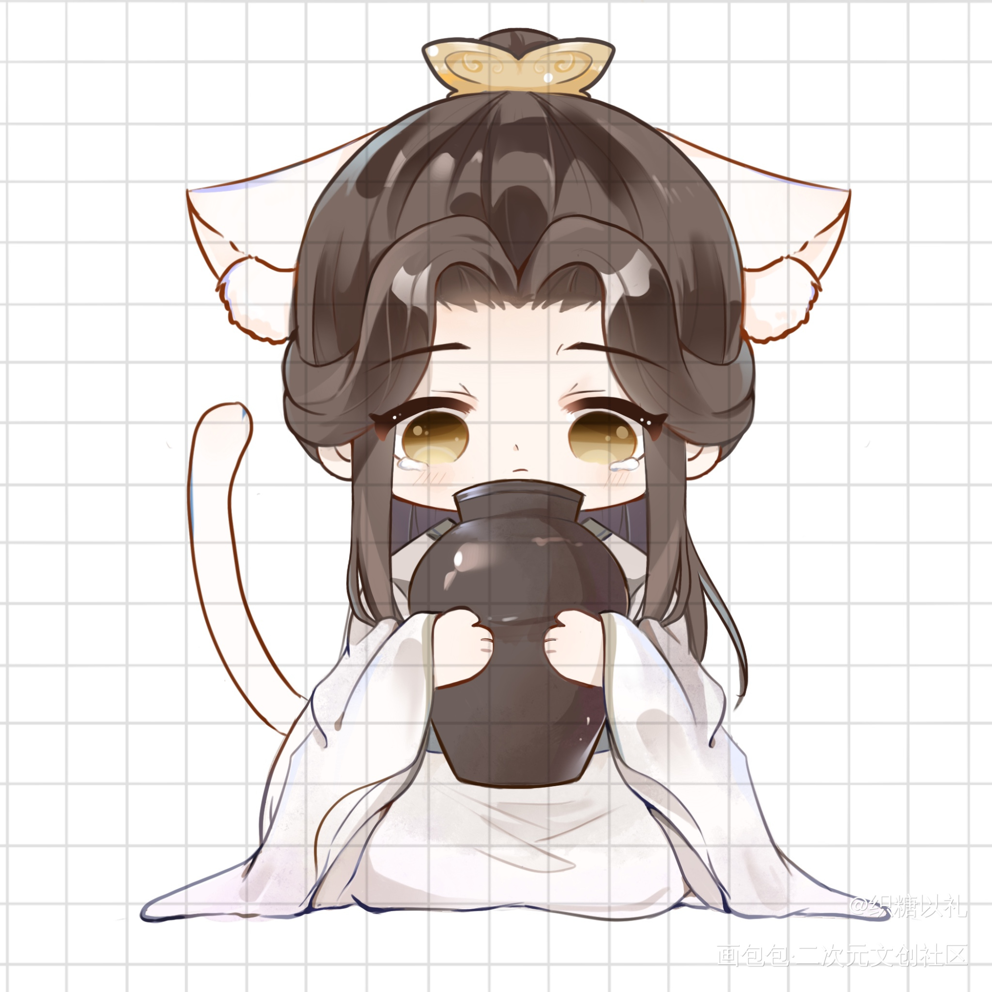 二哈和他的白猫师尊_二哈和他的白猫师尊楚晚宁二哈和他的白猫师尊-同人绘画作品