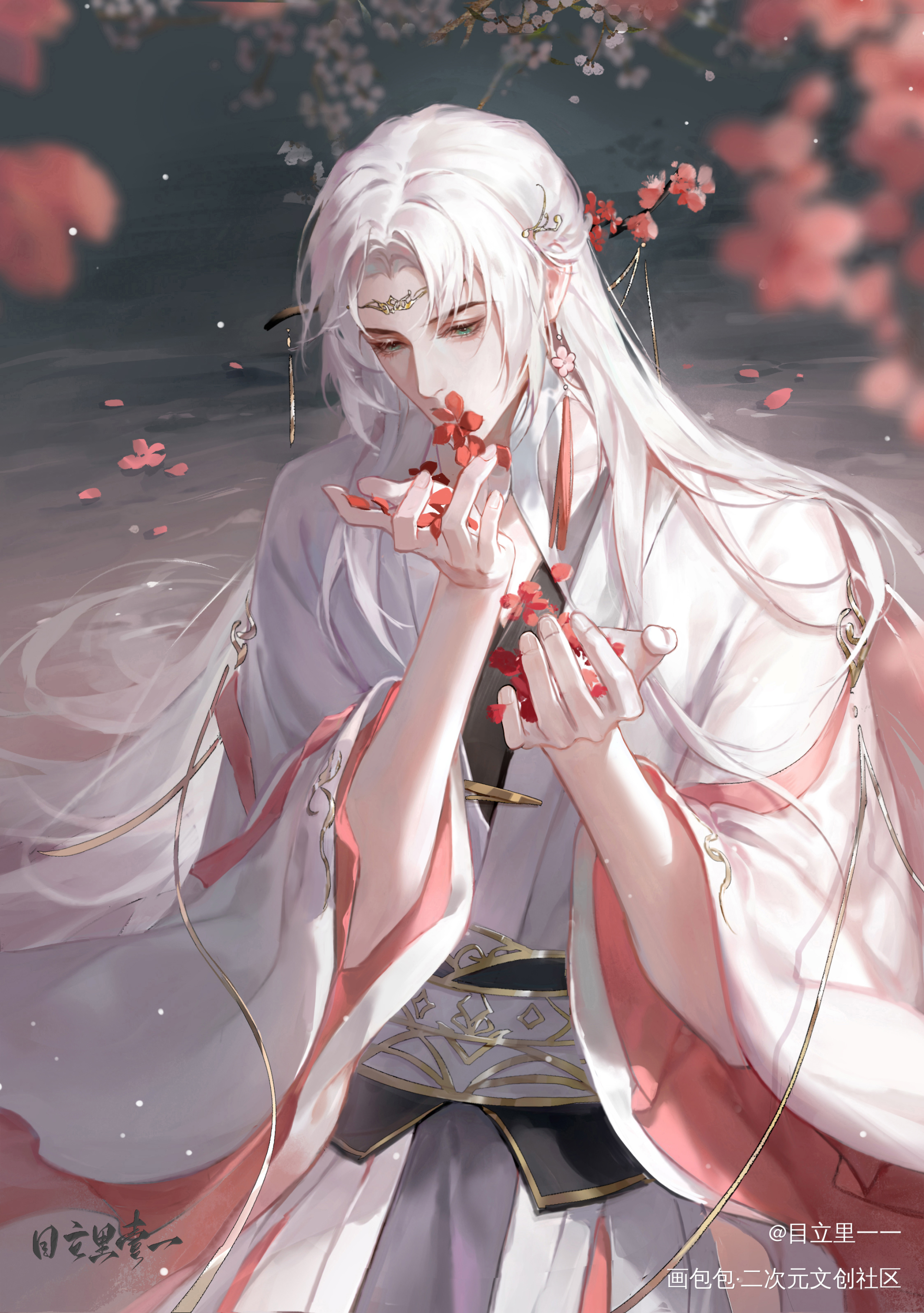 花吻_曲冥烟oc绘画作品