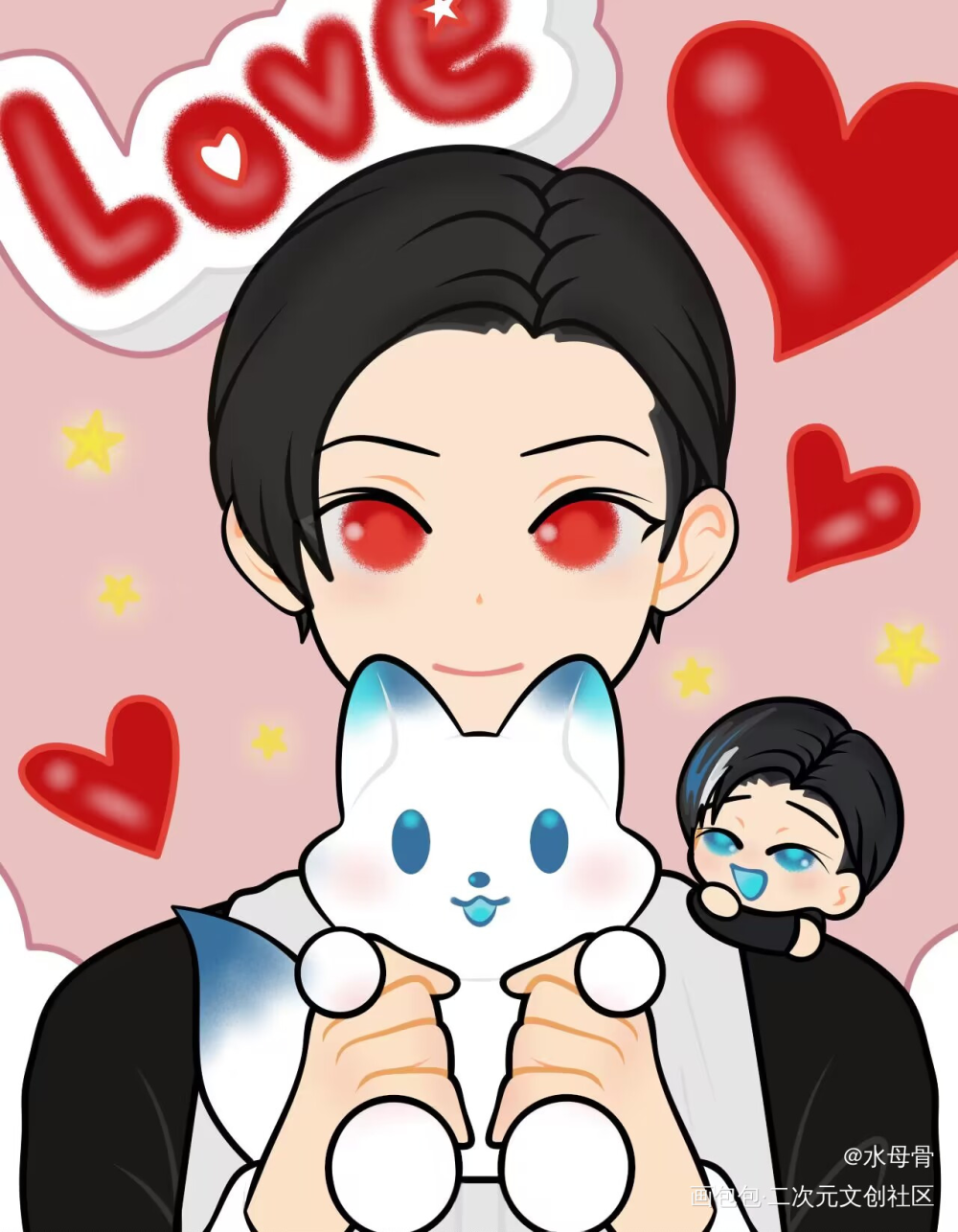 Love❤️_假面骑士浮吉吉恩浮世英寿假面骑士geats绘画作品