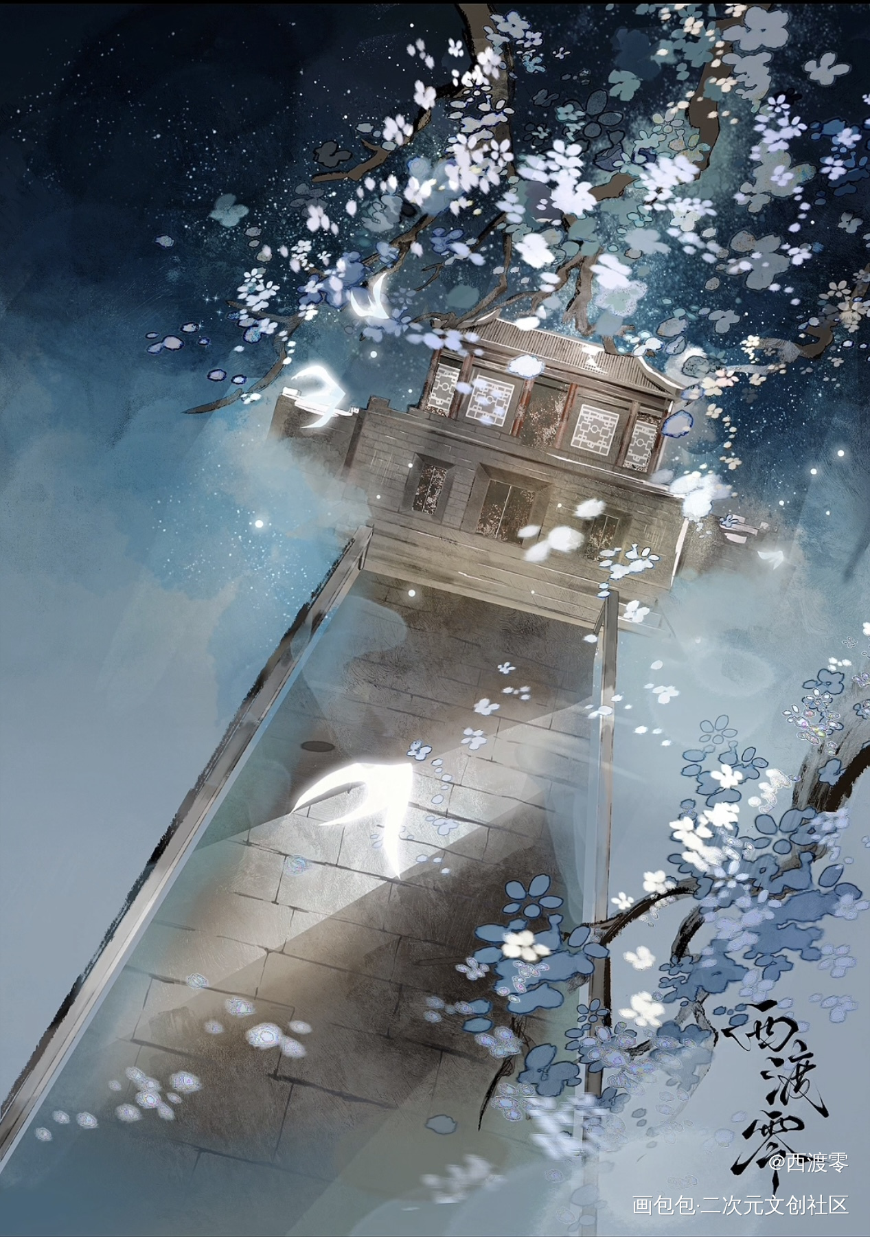 画了_古风场景古风壁纸古风建筑古风插画古风海报绘画作品