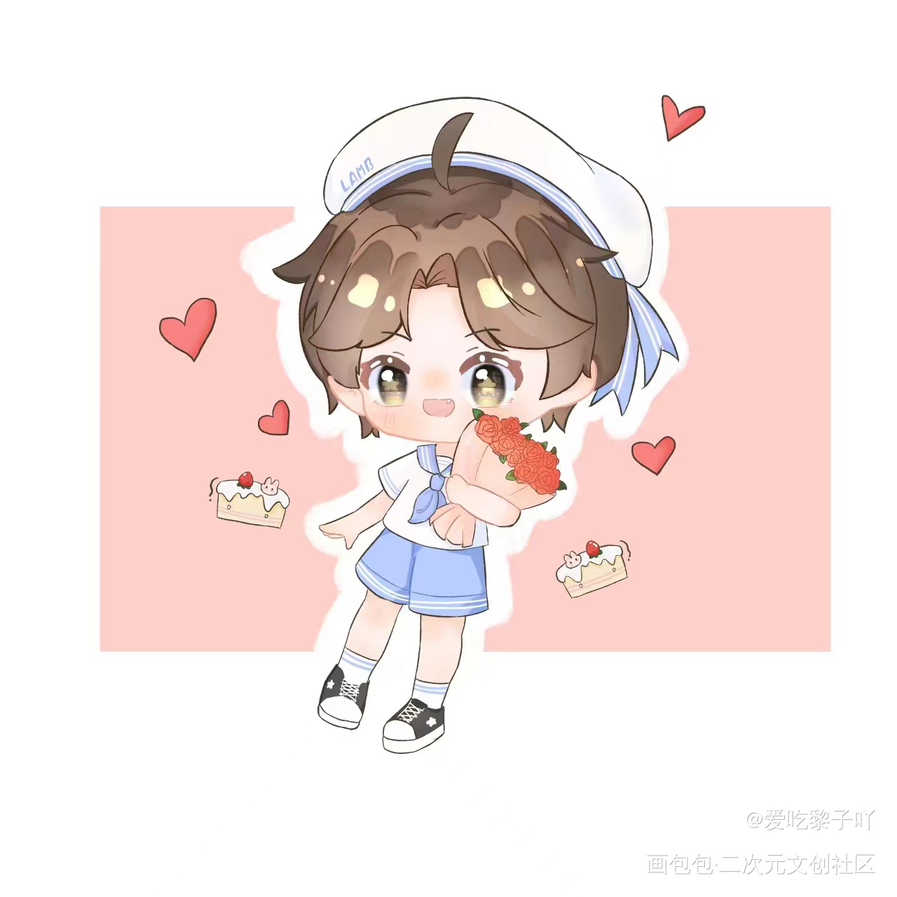 最可爱的小黎黎吖♥_188男团黎朔绘画作品