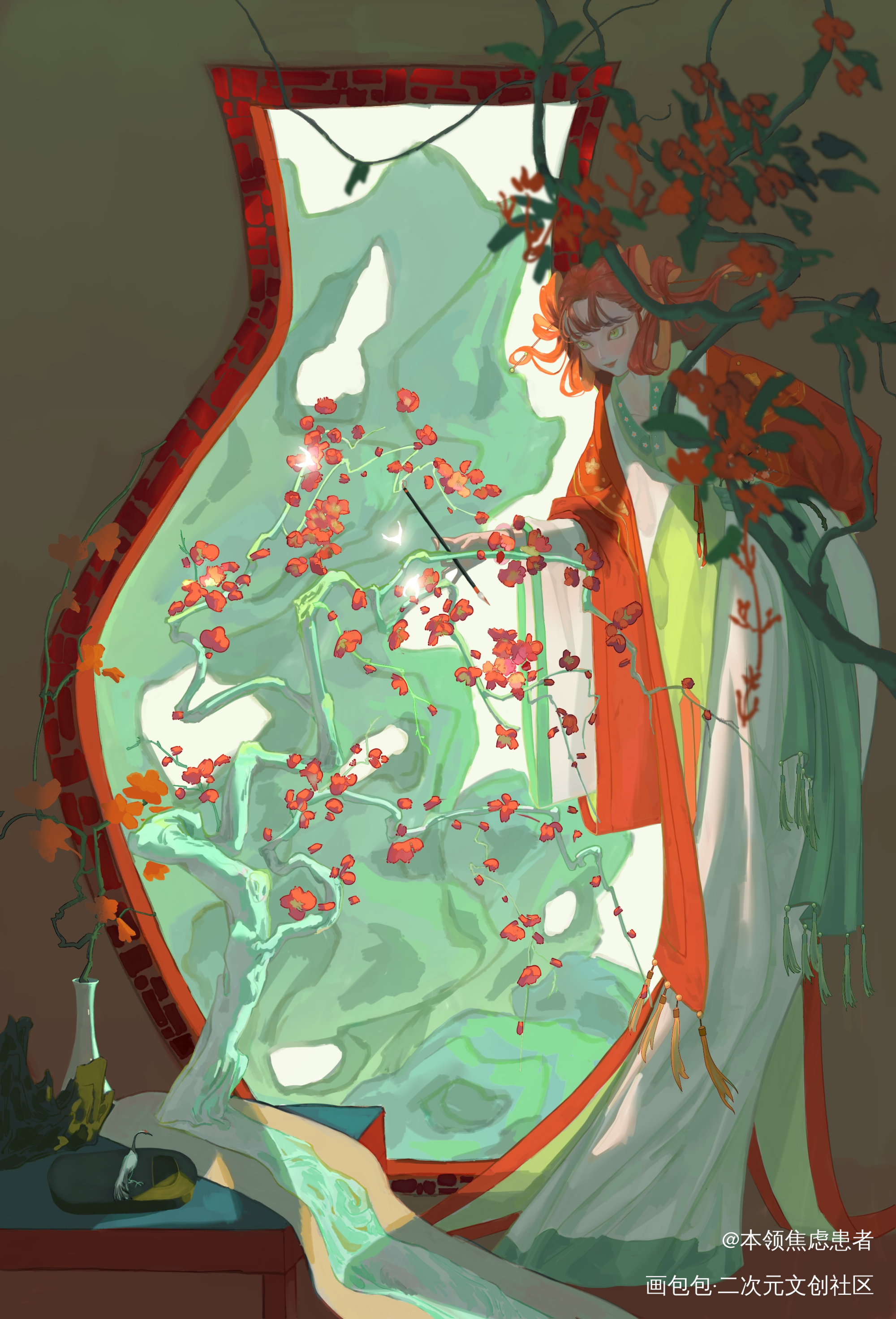 【梅淇澳】妙笔生花_梅淇澳原创oc绘画作品