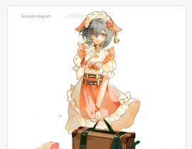 她安静地站在旷野上_绘画作品