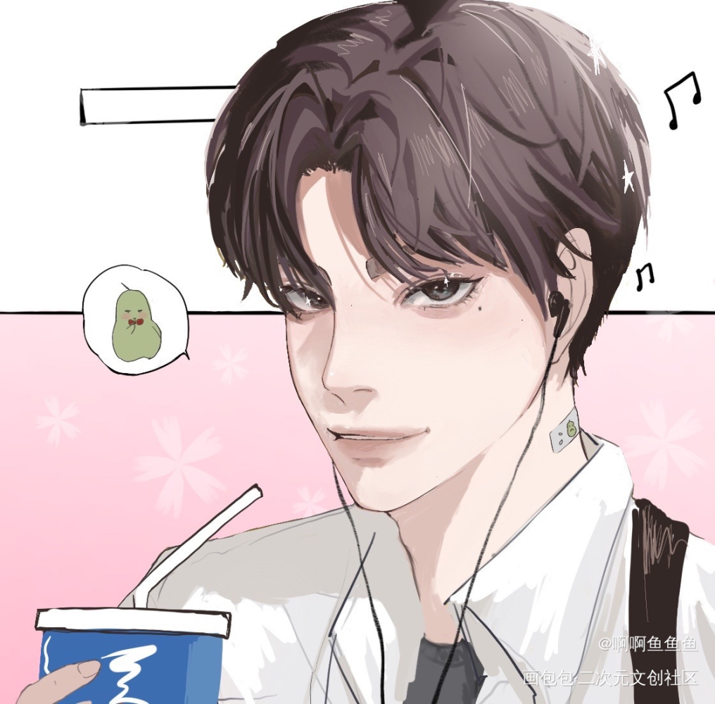 摸摸_谁把谁当真188男团赵锦辛绘画作品