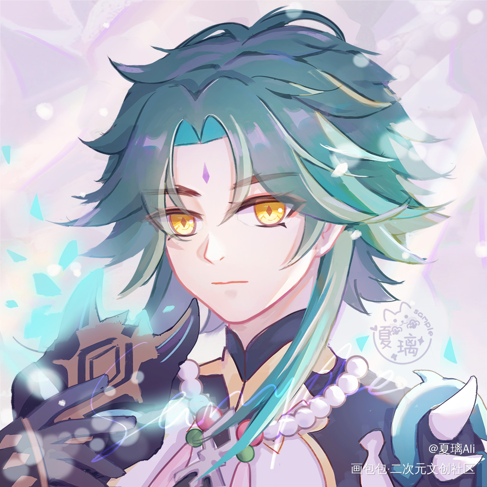 魈_原神魈绘画绘画作品