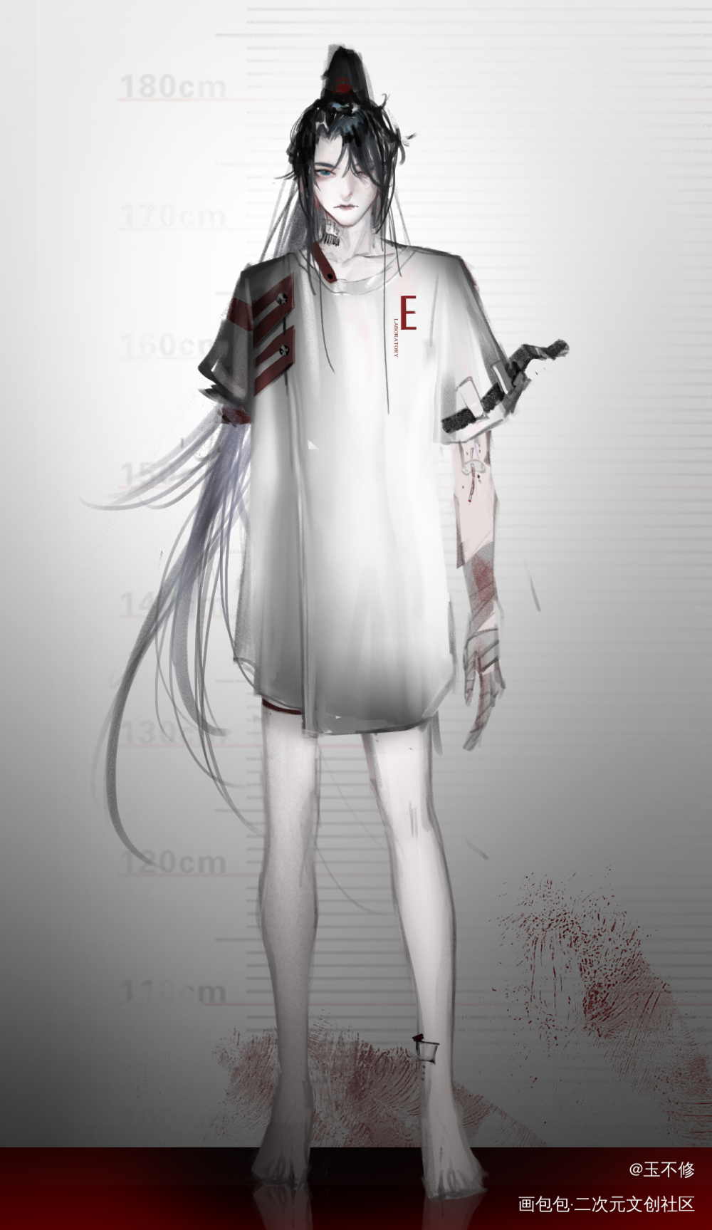 独臂少年的研究所时期_今日OC推荐观狱oc绘画作品