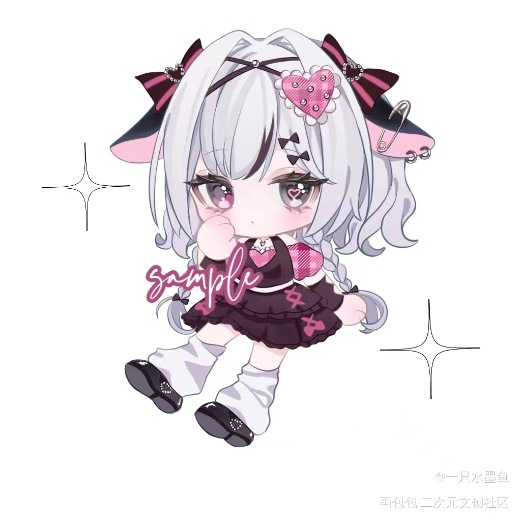 锵锵✨_TA什么时候最甜咩咩糕Q版我要上首推oc绘画作品