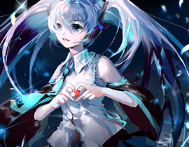 高考完画的初音未来_绘画作品