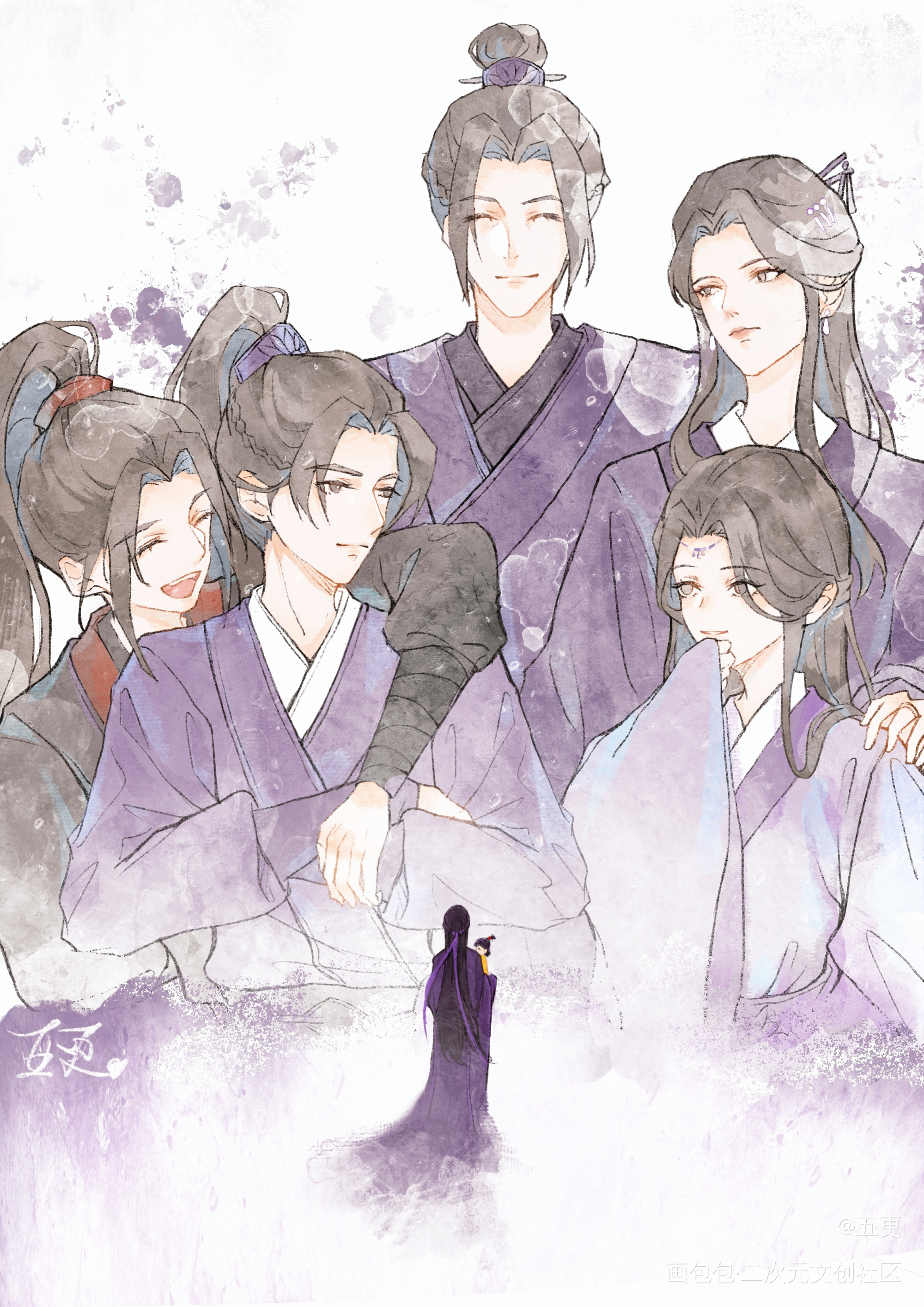 江澄我的意难平_魔道祖师江澄魏无羡同人摸鱼绘画作品