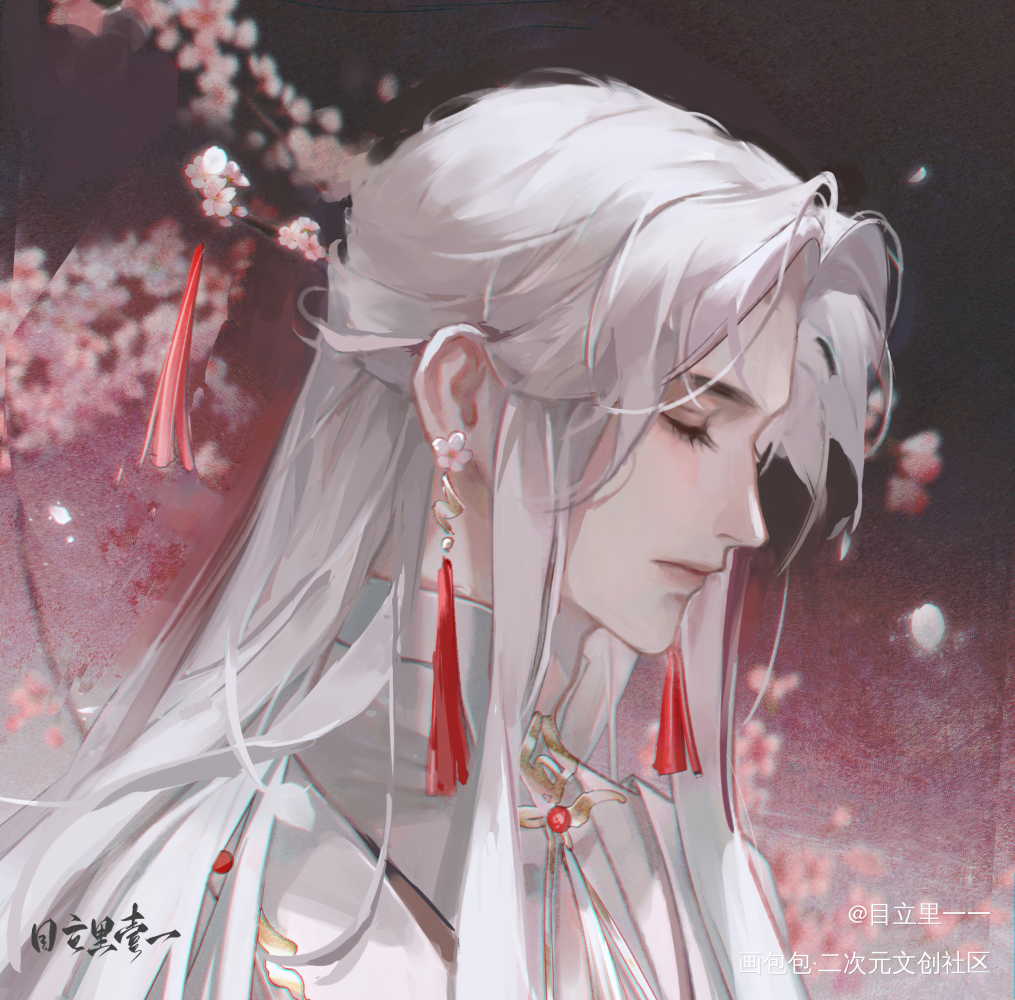 纯白的_曲冥烟oc绘画作品