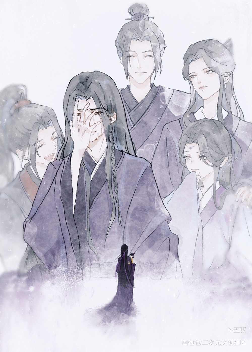 江澄我的意难平_魔道祖师江澄魏无羡同人摸鱼绘画作品