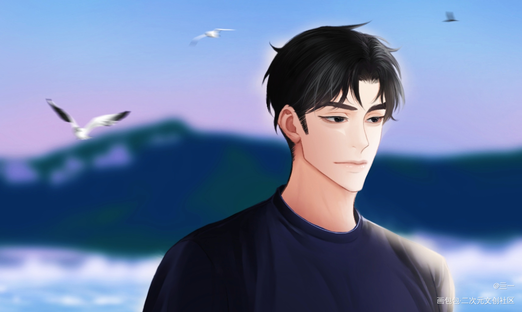冉青庄_秉性下等回南雀冉青庄procreateipad画画绘画作品