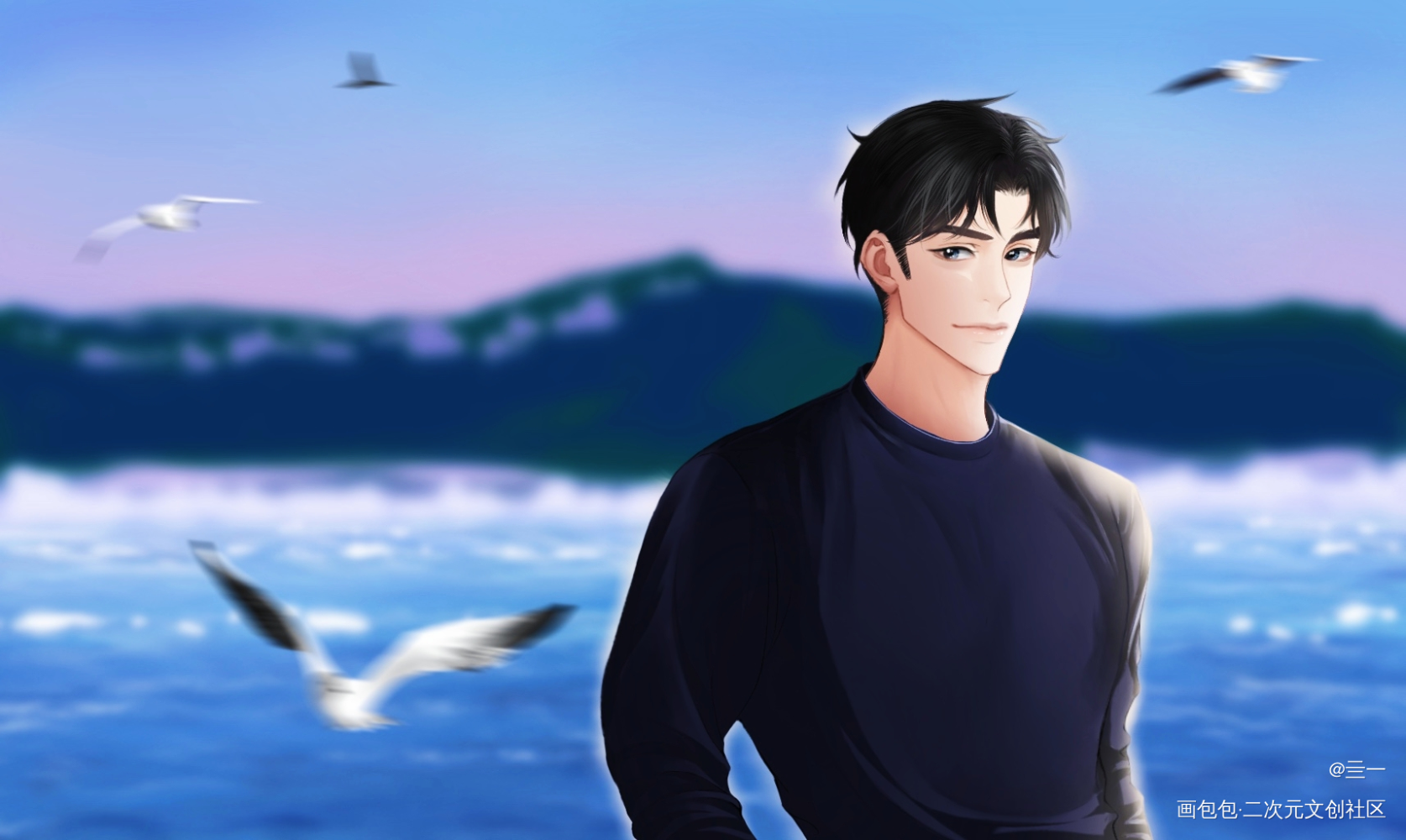 冉青庄_秉性下等回南雀冉青庄procreateipad画画绘画作品