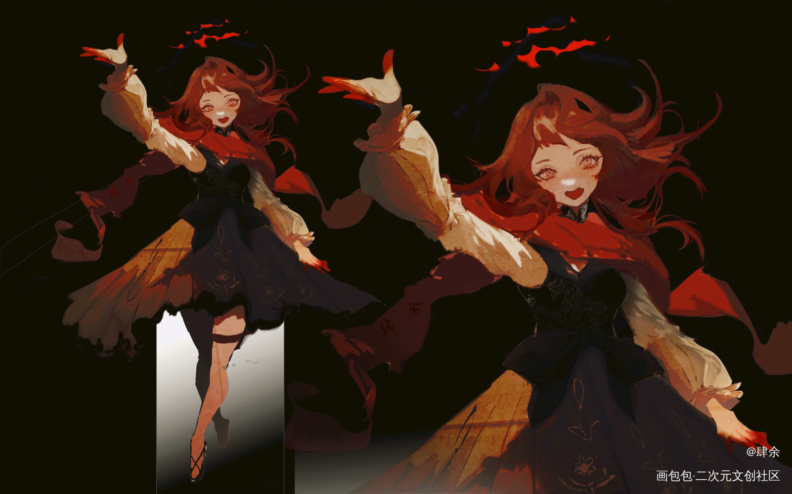 _贯白粟红 绘画绘画作品