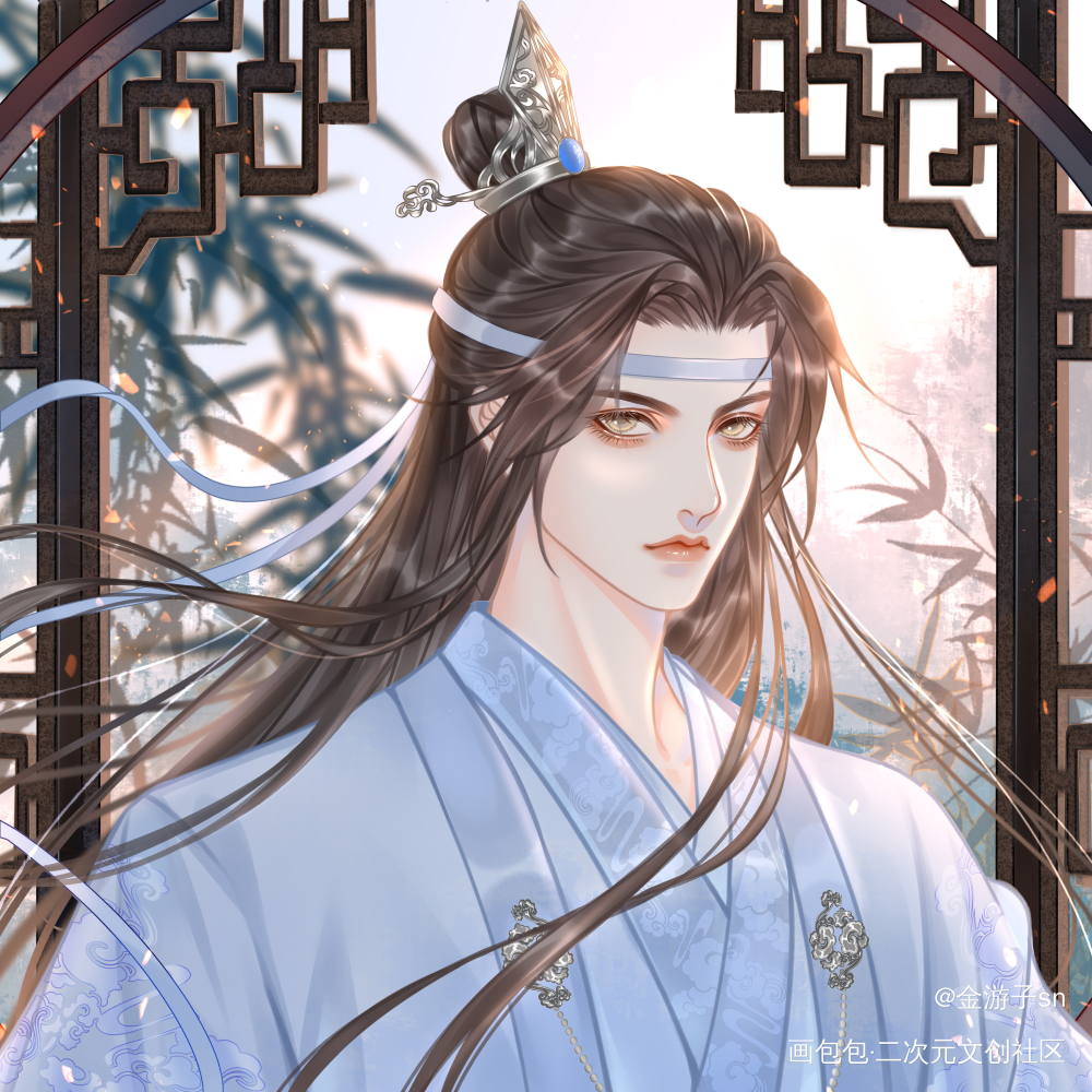 【叽生贺头像】②_魔道祖师忘羡蓝忘机绘画作品