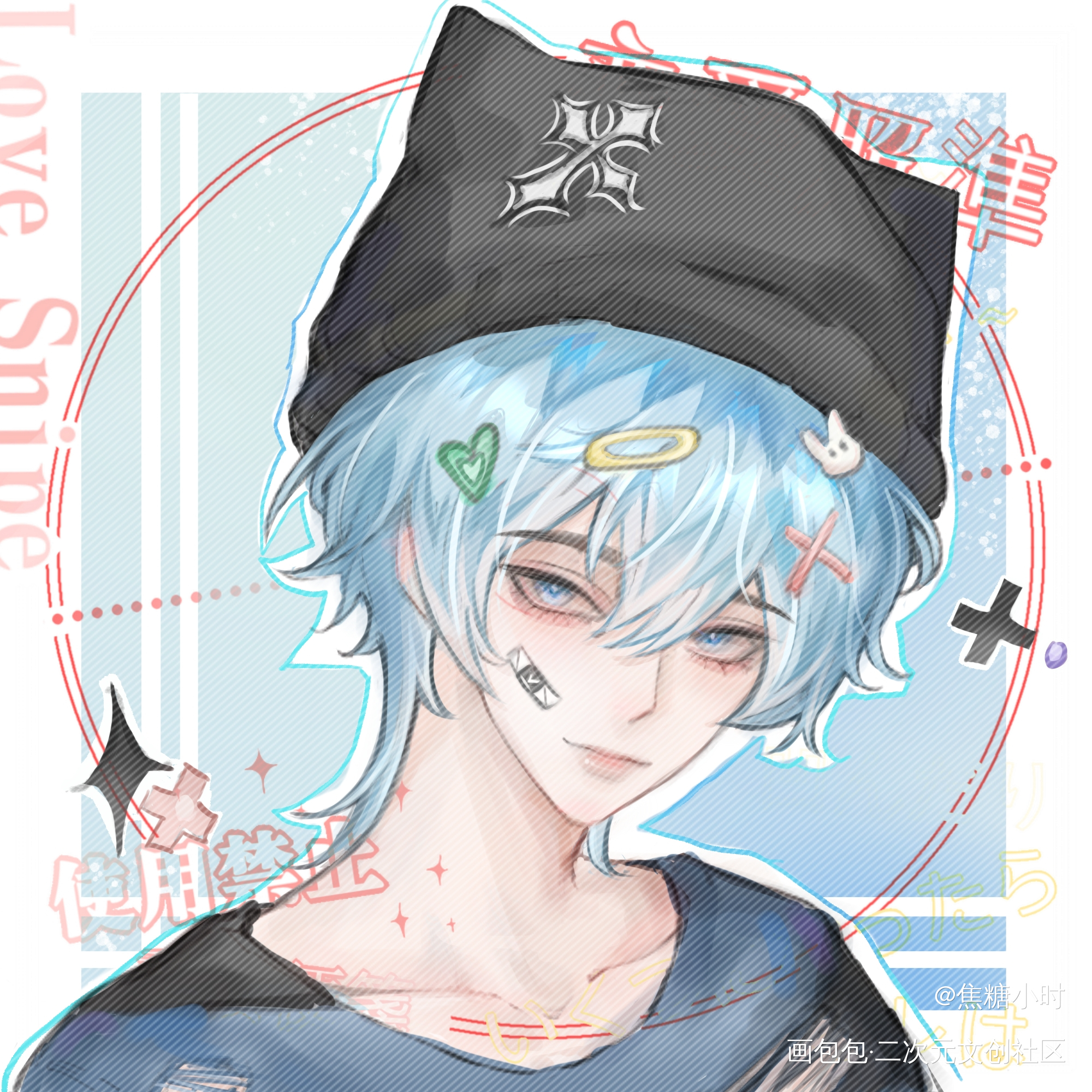 想酷但是依旧可爱的soft_我行让我上简茸绘画作品