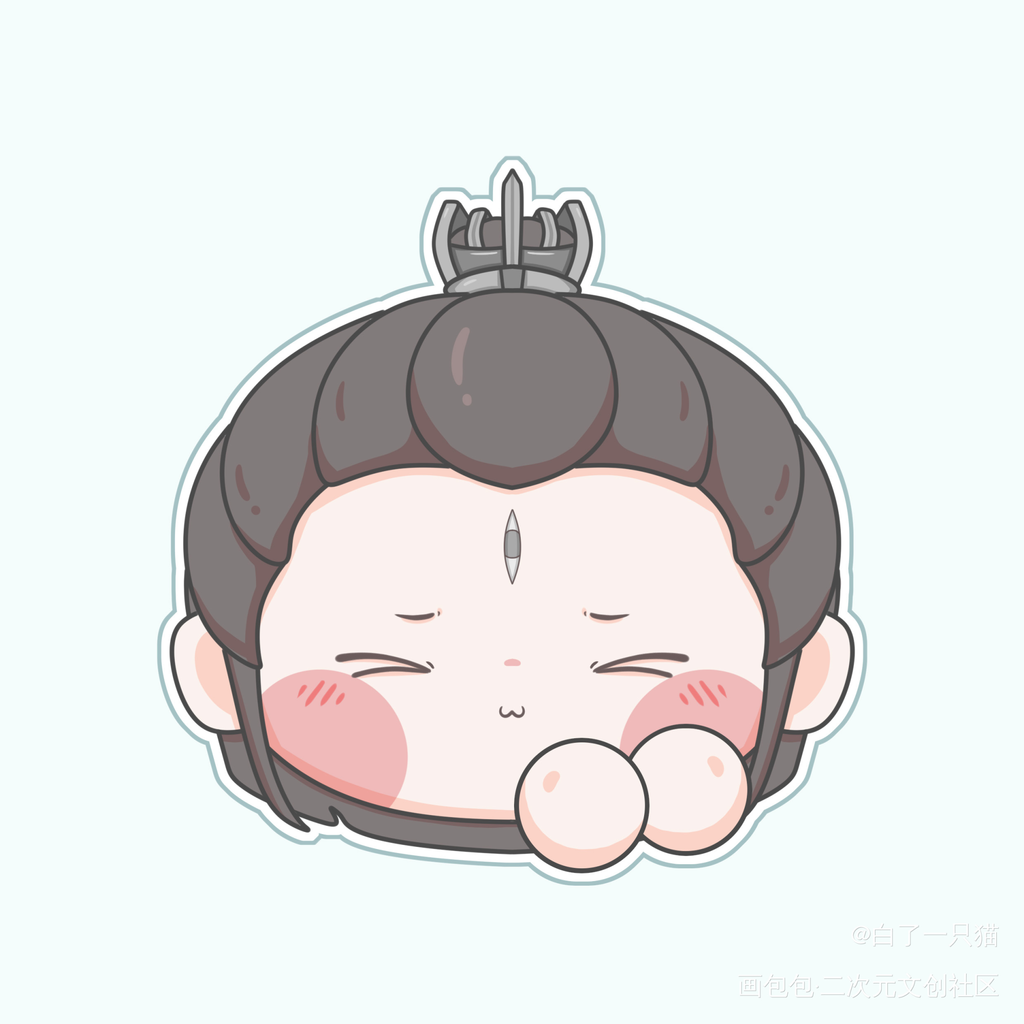 劈山煎包_新神榜杨戬杨戬Q版绘画作品