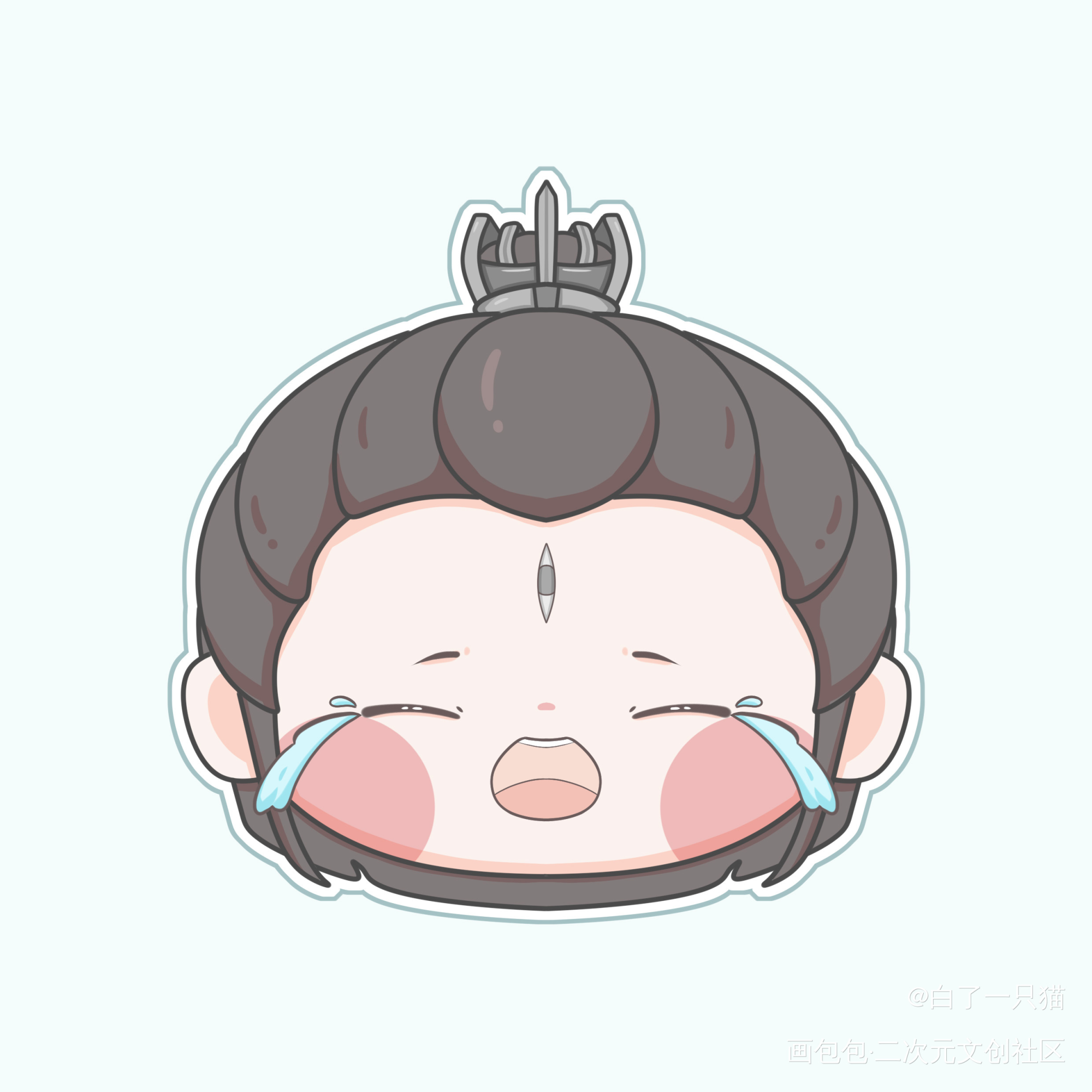 劈山煎包_新神榜杨戬杨戬Q版绘画作品
