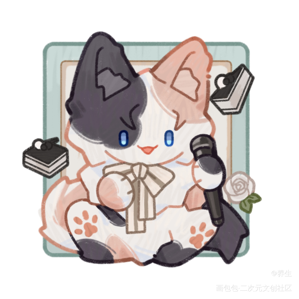 黎朔·拟猫猫系列_188男团黎朔·谁把谁当真黎朔绘画作品