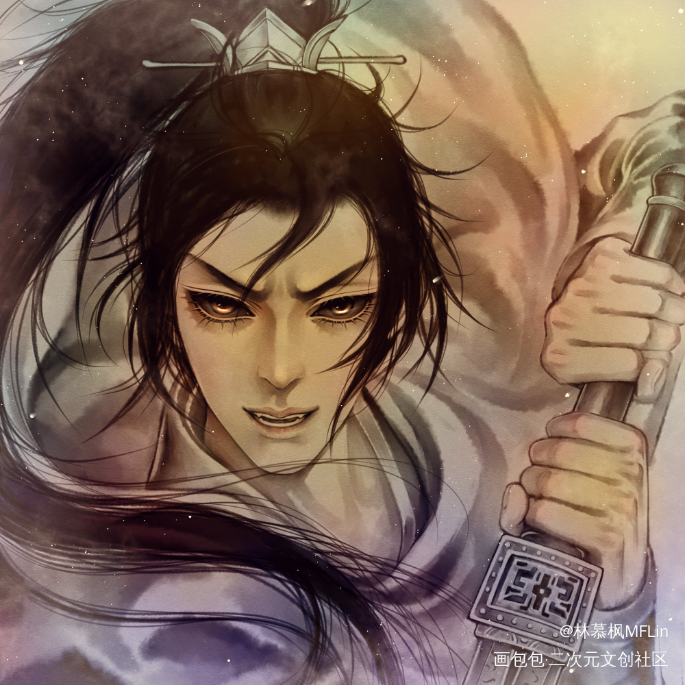 晨练合辑～6P_二哈和他的白猫师尊燃晚墨燃楚晚宁古风绘画作品
