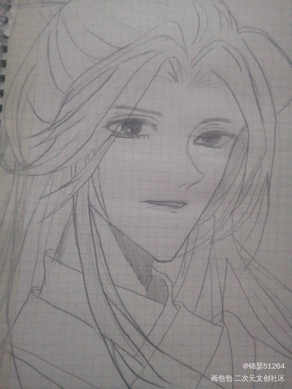 日常瞎画_二哈和他的白猫师尊绘画作品