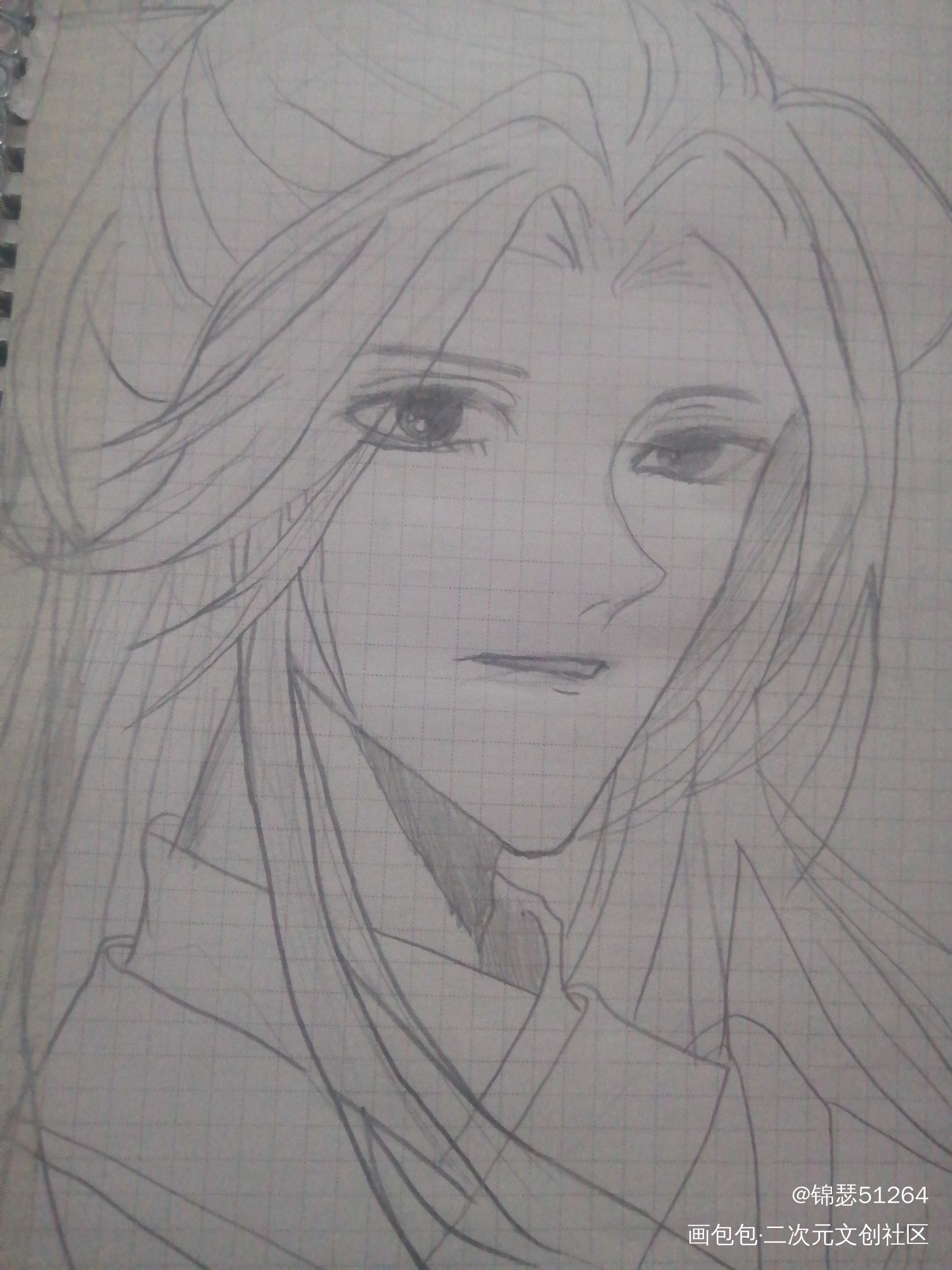 日常瞎画_二哈和他的白猫师尊绘画作品