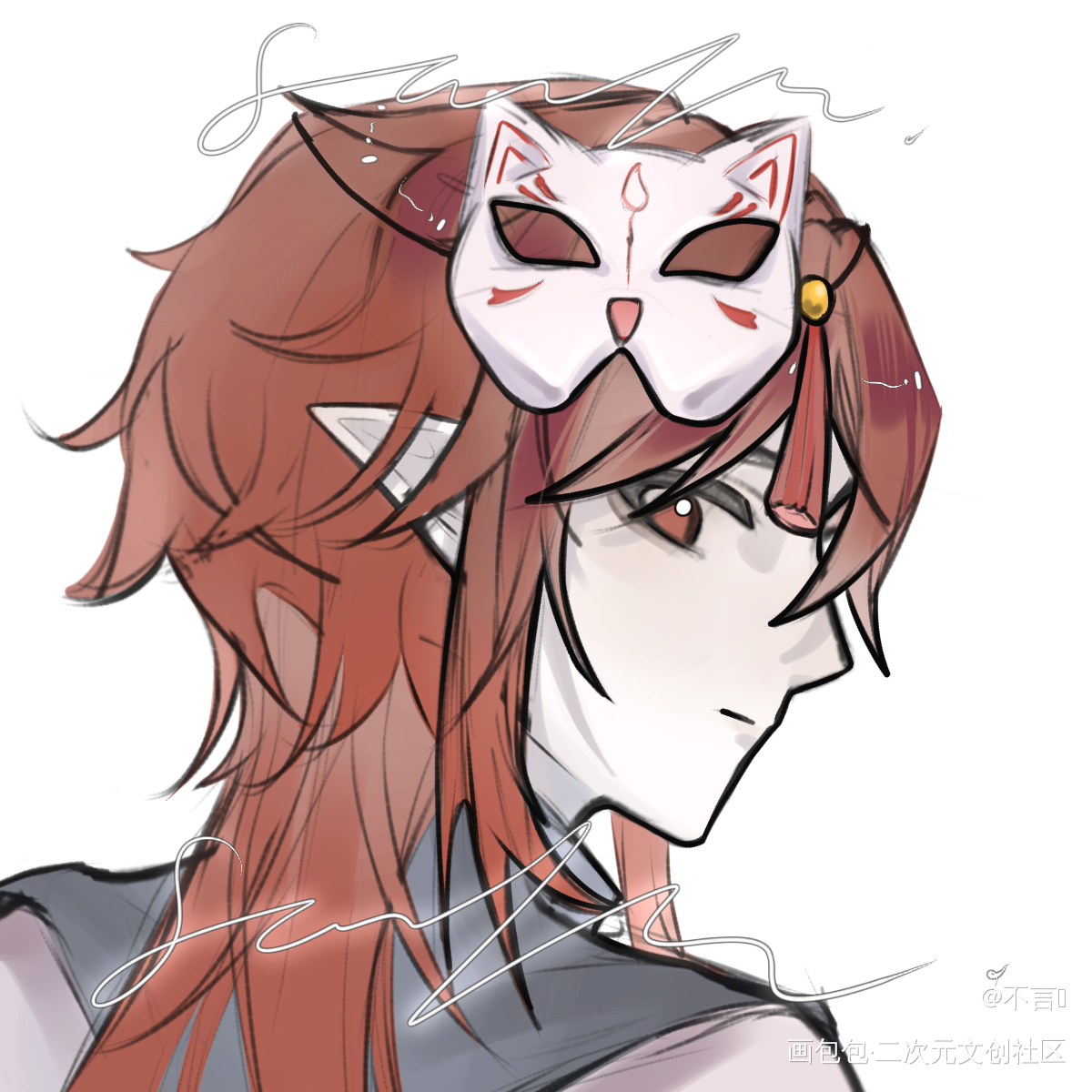 摸个别人oc_摸鱼绘画作品