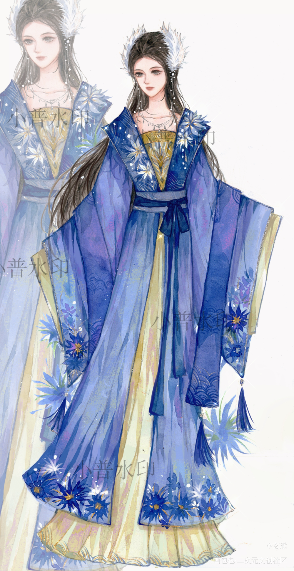 oc小普_普枫蜜枫龙藻普绘画作品