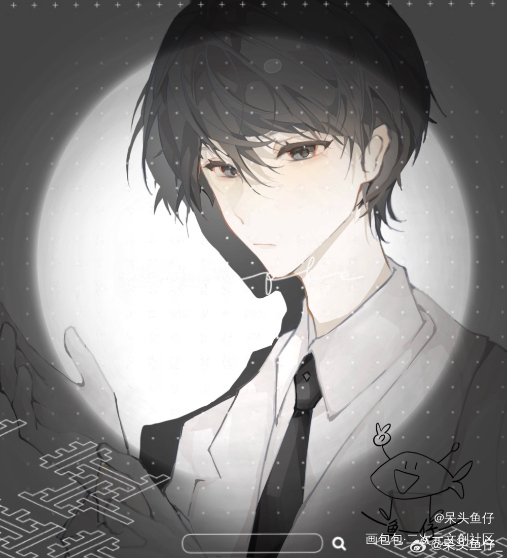 楚慈_提灯看刺刀绘画作品