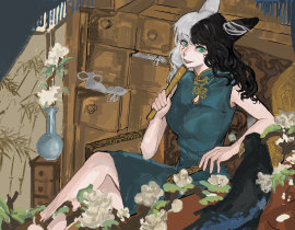 新年好（oc约稿）_绘画作品