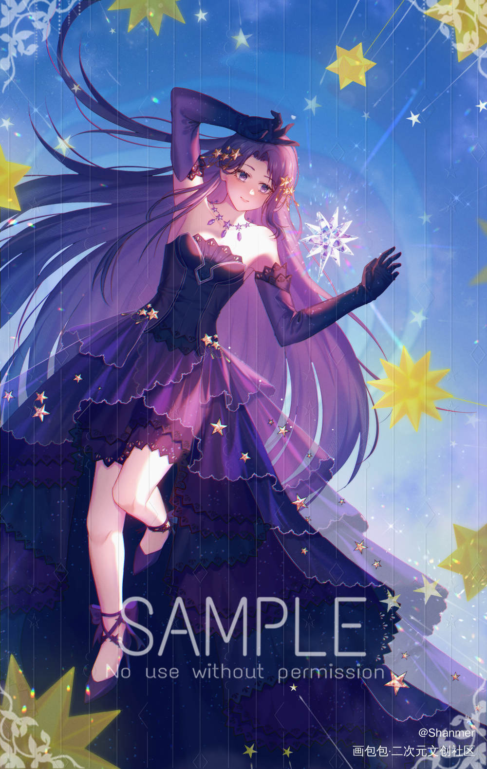 星之海_闪耀暖暖绘画作品