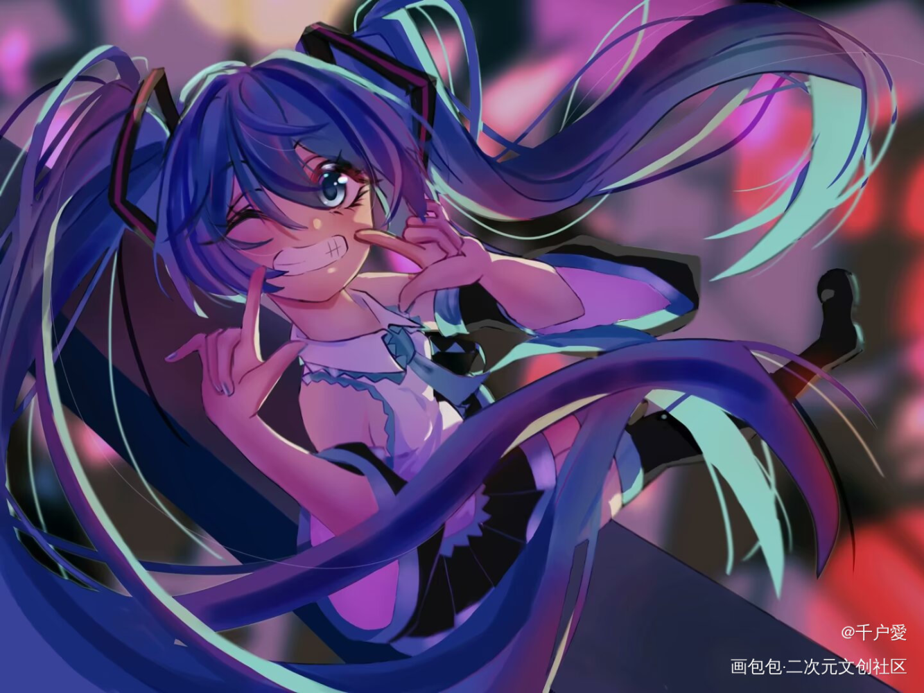 嘻_初音未来绘画作品