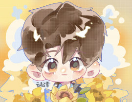 原著送花小场景嘟₍ᐢ..ᐢ₎_绘画作品