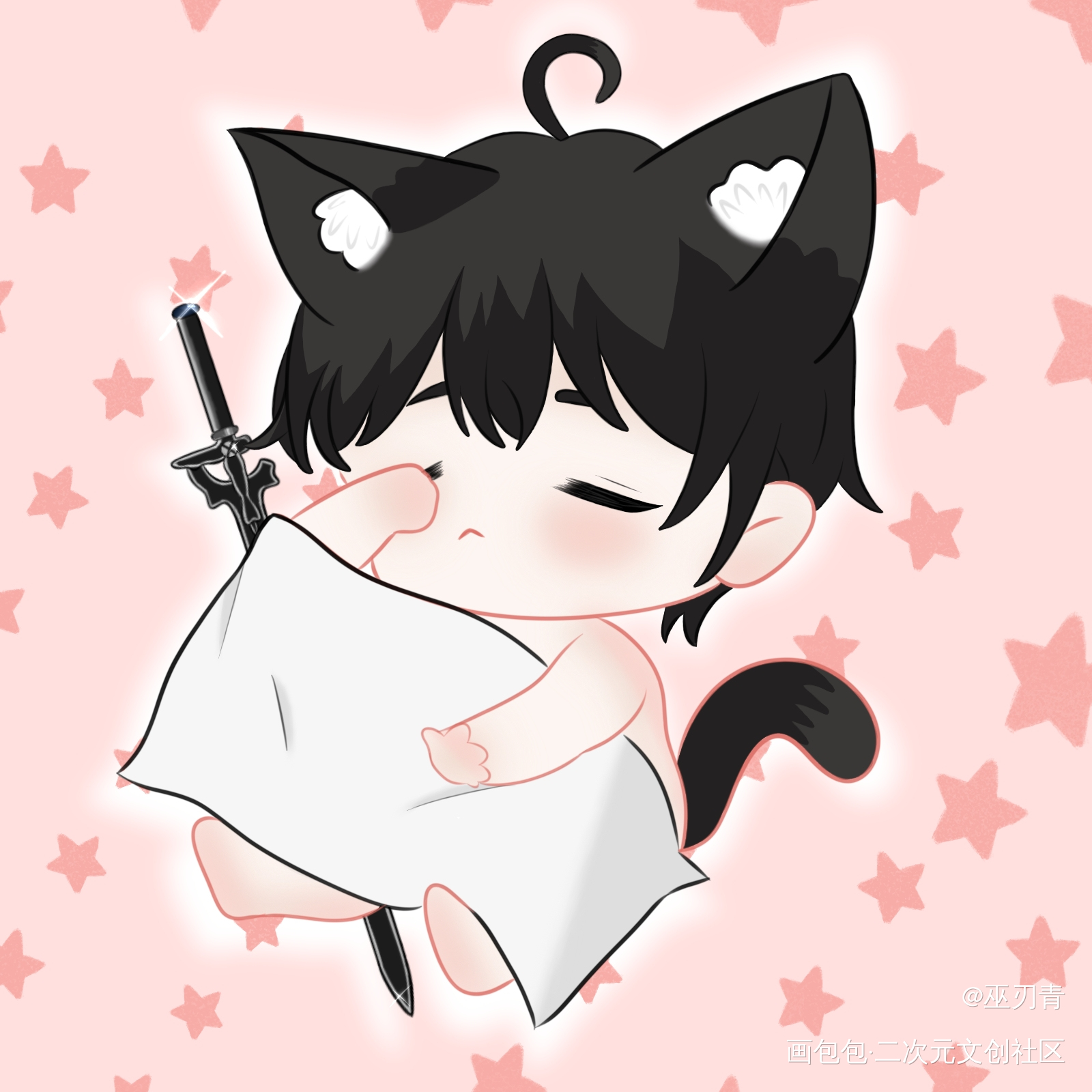 OOC警告！小猫咪桐老爷～_刀剑神域桐谷和人·刀剑神域桐人绘画作品