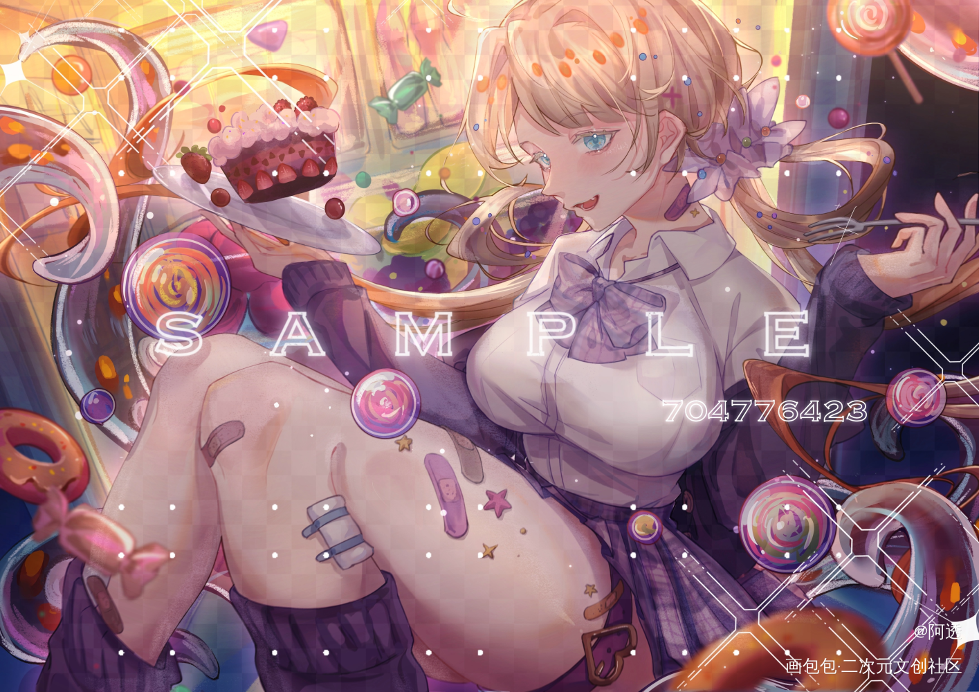 稿_插画约稿原创绘画作品