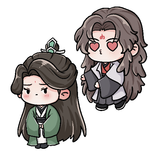 😍师尊我来啦！_人渣反派自救系统冰秋绘画作品