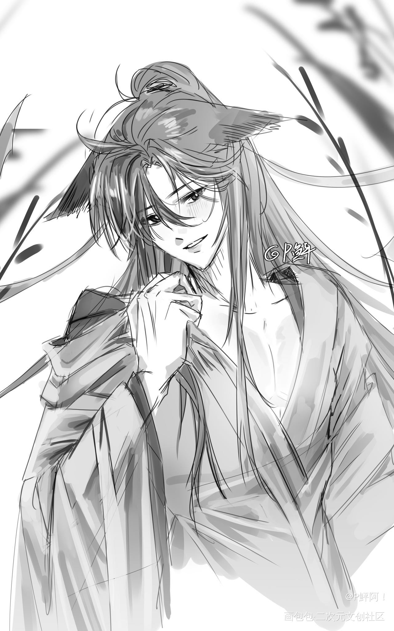 狐羡~_魔道祖师魏无羡·魔道祖师魏婴绘画作品