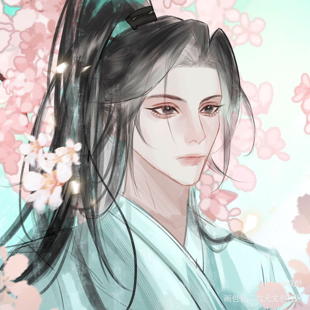 公开摸鱼_古风头像插画摸鱼原创绘画作品