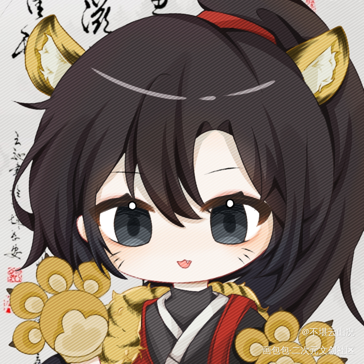 嗷呜~前方萌物来袭！_魔道祖师魏无羡·魔道祖师Q版绘画作品