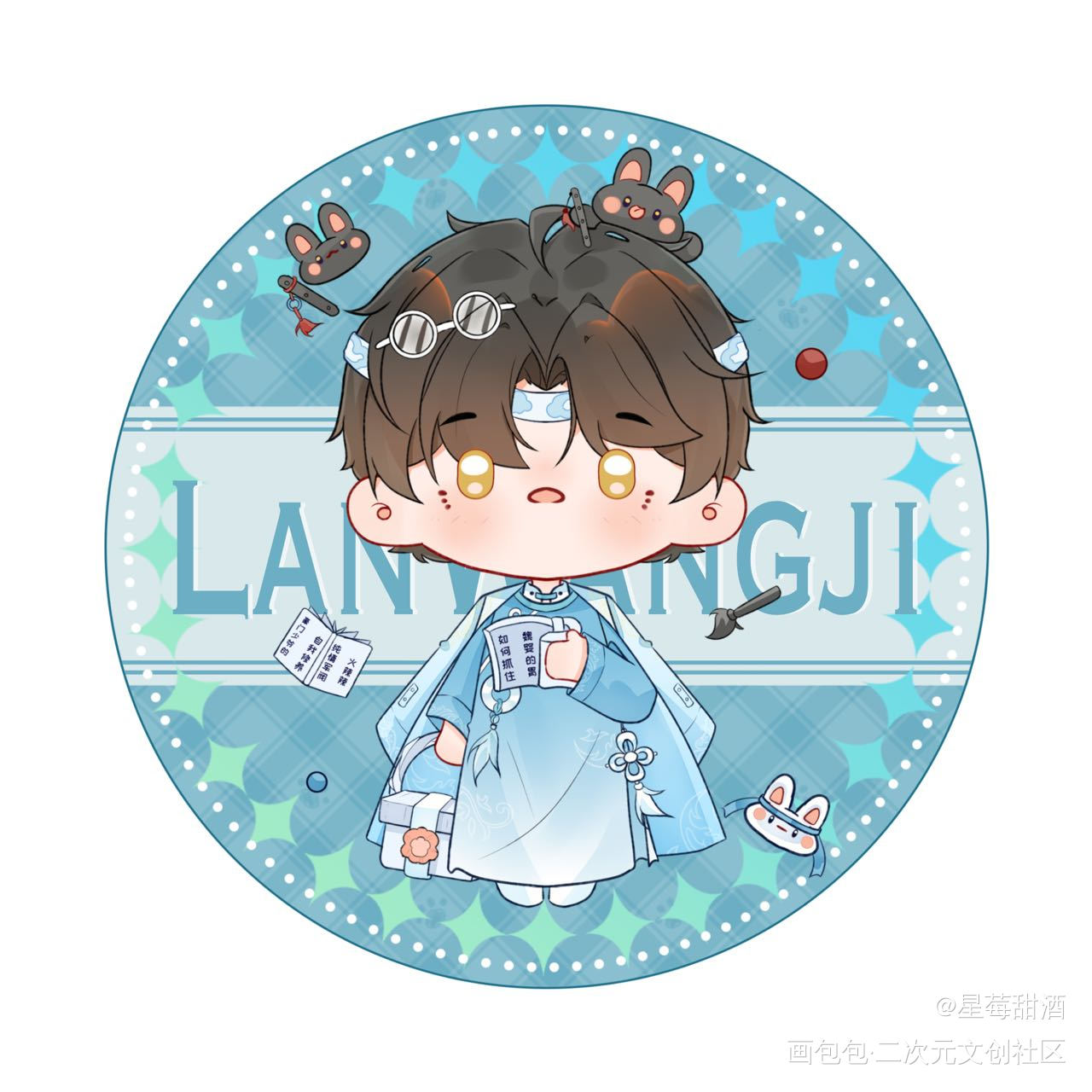 蓝忘机生贺第⑪弹♡_魔道祖师忘羡蓝忘机·魔道祖师我要上首推头像绘画作品