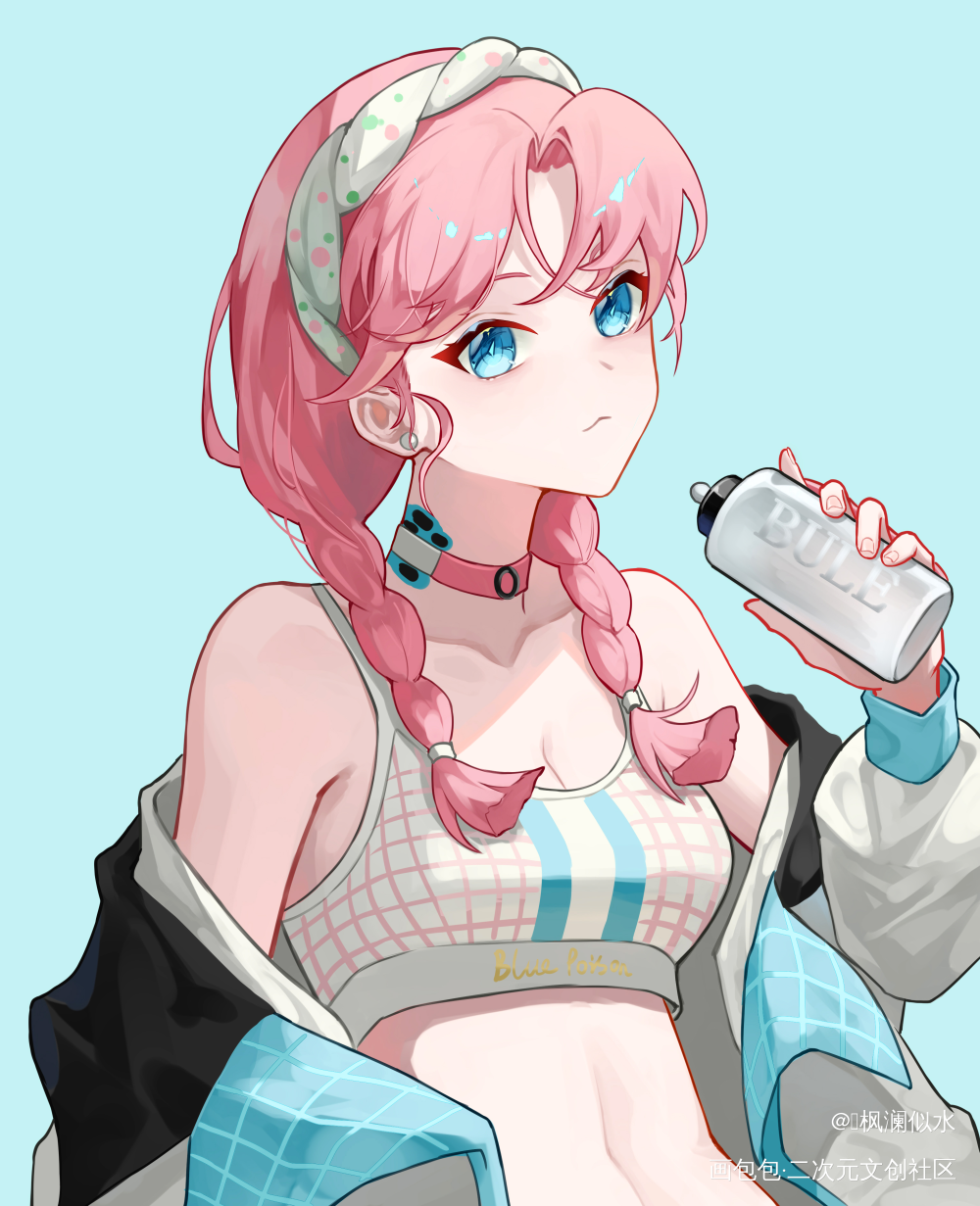 蓝毒_明日方舟蓝毒绘画作品
