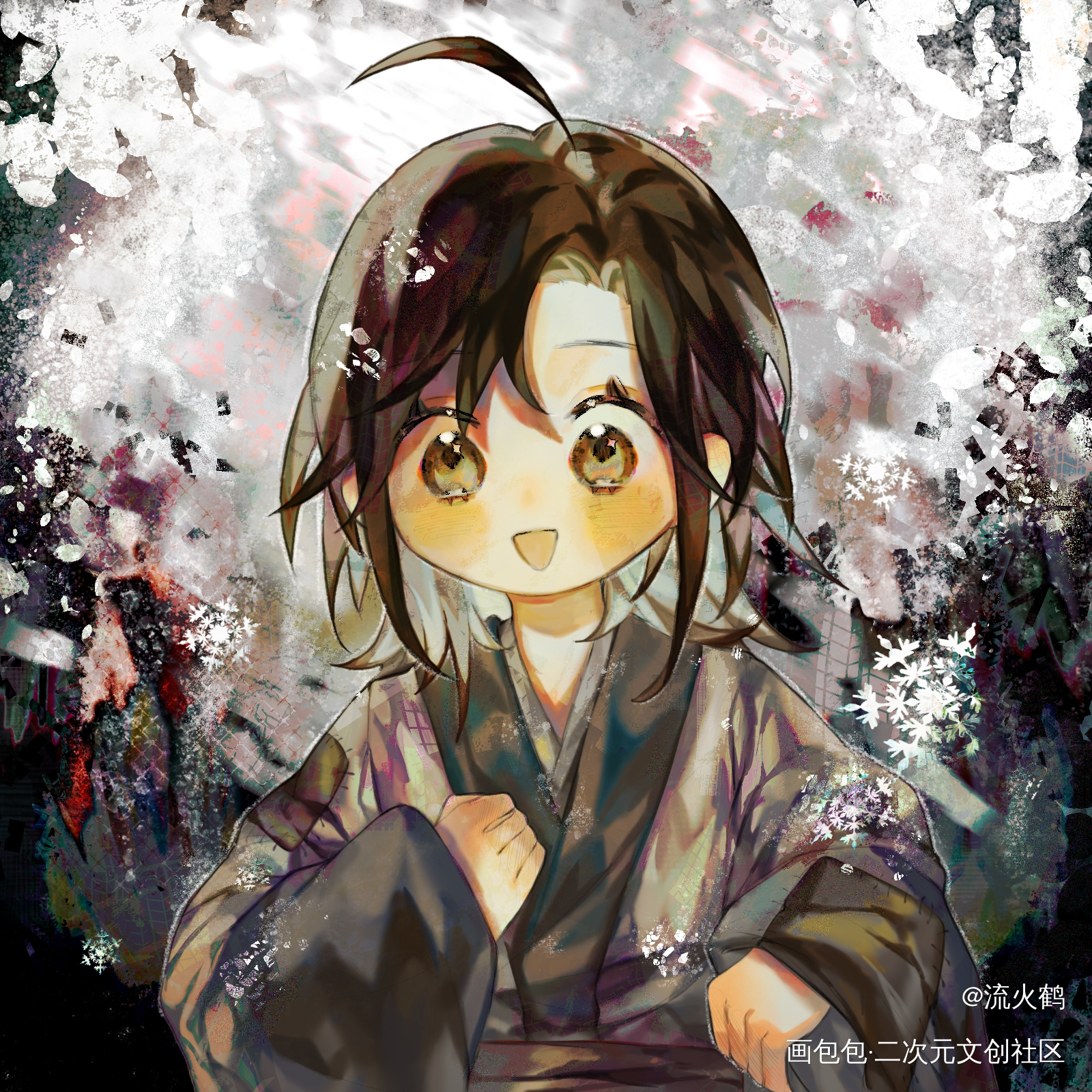 雪_魔道祖师忘羡魏无羡·魔道祖师画世界绘画作品