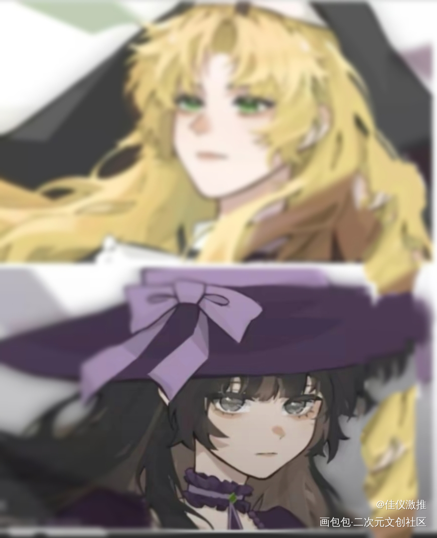 小情侣_天官赐福绘画作品
