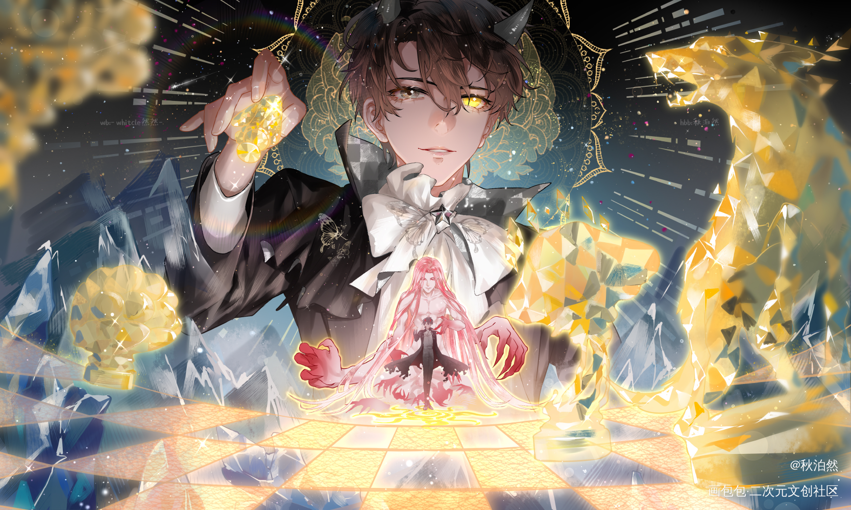 生日快乐岸岸_蝶变麟潜绘画作品