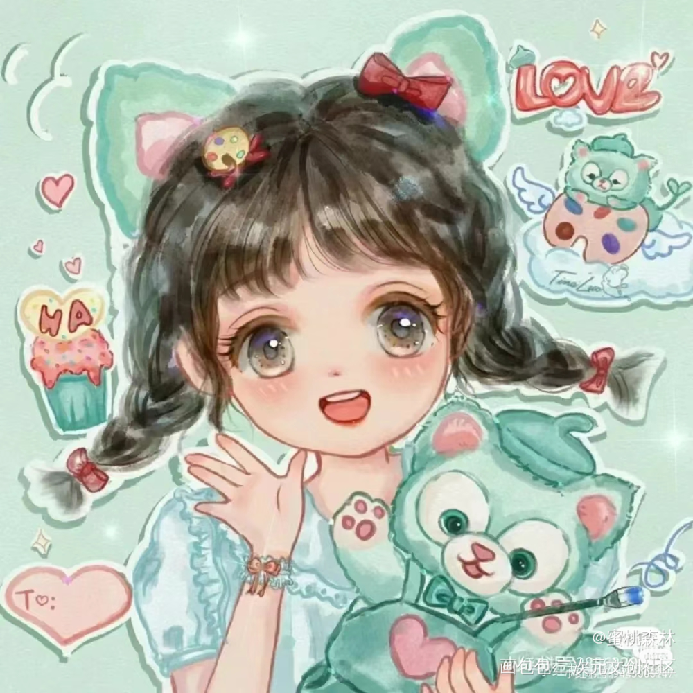原创作品_小蘑菇双空彩色漫画绘画作品